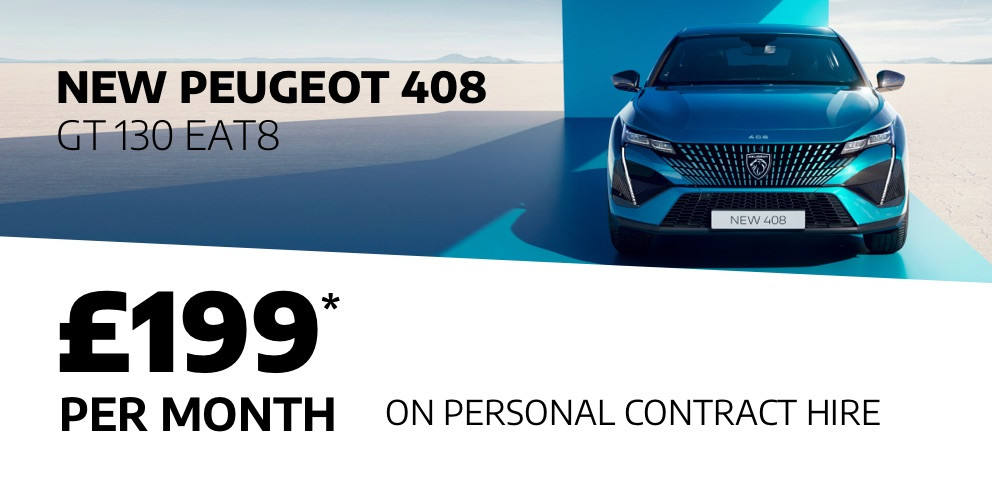 New Peugeot 408 - £199 Per Month