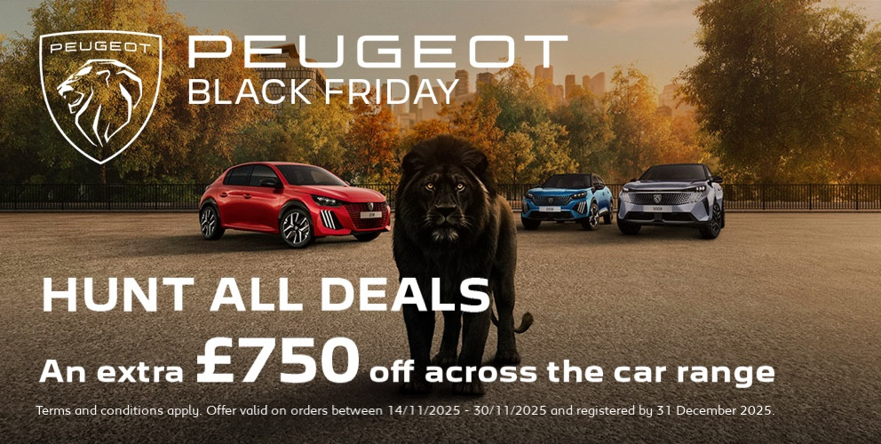Peugeot Black Friday - £750 Saving