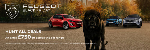 Peugeot Black Friday - £750 Saving