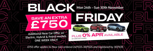 Peugeot Black Friday - £750 Saving