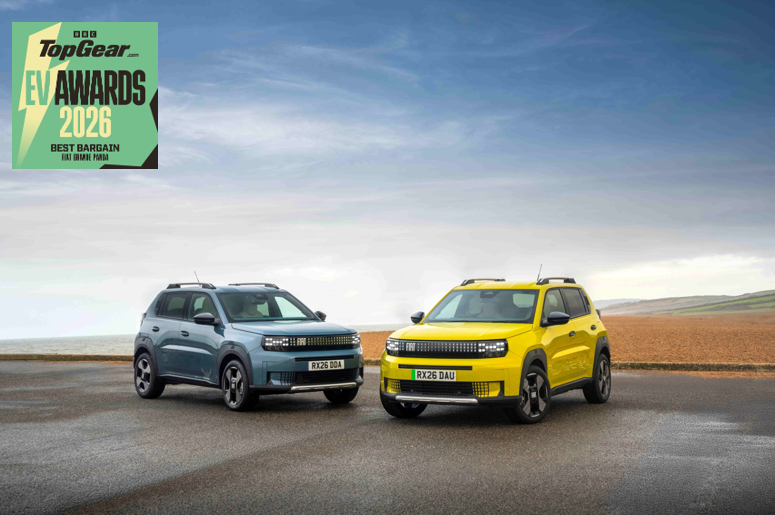 Fiat Grande Panda wins ‘Best Bargain’ at the Top Gear Electric Vehicle Awards