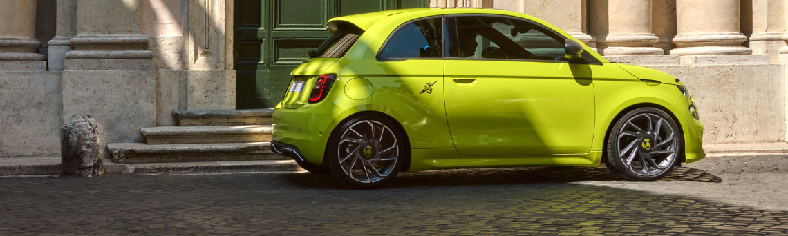 Abarth 500e electrifies performance with new £3,750 Government Electric Car Grant